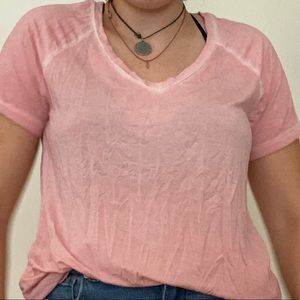 Super soft pink v-neck